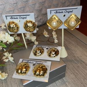 Four Pair of 80’s Era Fernando Originals Earrings